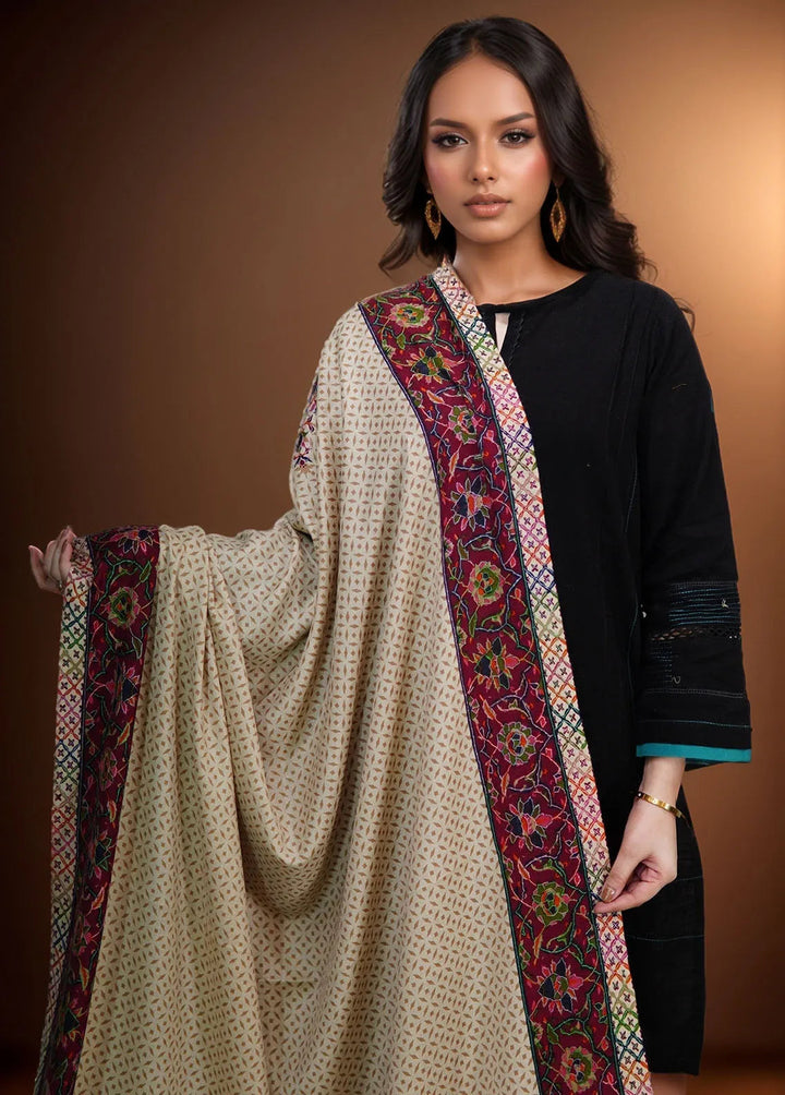 Sanaulla Exclusive Range Pashmina Shawl KPS D-52 Multi 17 - Winter Collection