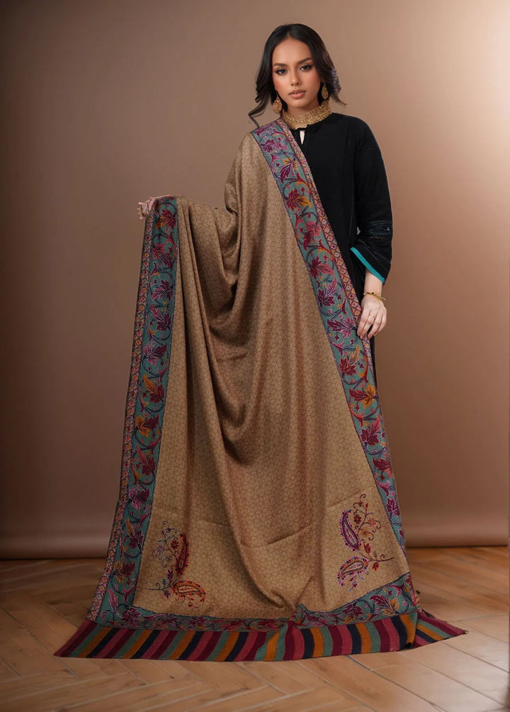 Sanaulla Exclusive Range Pashmina Shawl KPS D-52 Multi 24 - Winter Collection