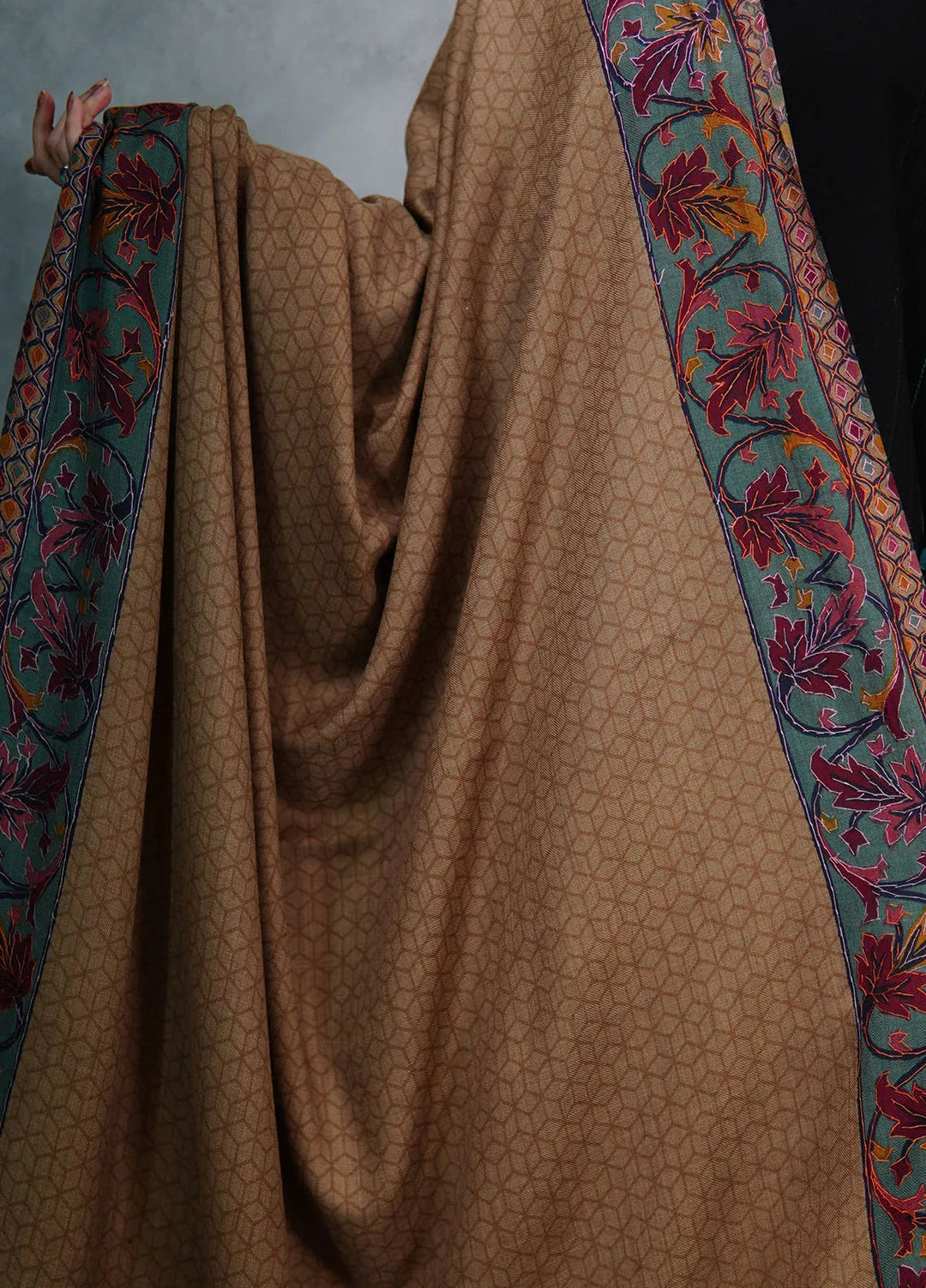 Sanaulla Exclusive Range Pashmina Shawl KPS D-52 Multi 24 - Winter Collection