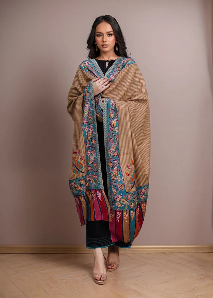 Sanaulla Exclusive Range Pashmina Shawl KPS D-52 Multi 9 - Winter Collection