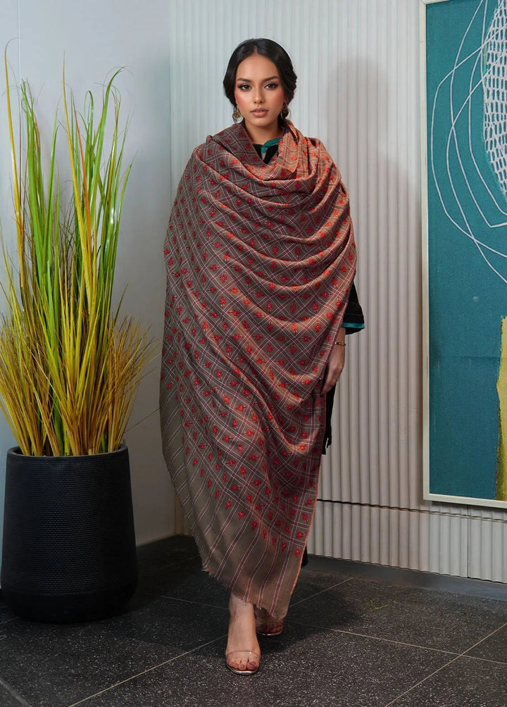 Sanaulla Exclusive Range Pashmina Shawl KPS D-95 Beige - Winter Collection