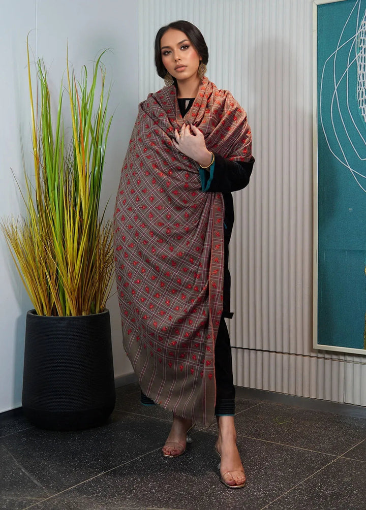 Sanaulla Exclusive Range Pashmina Shawl KPS D-95 Beige - Winter Collection