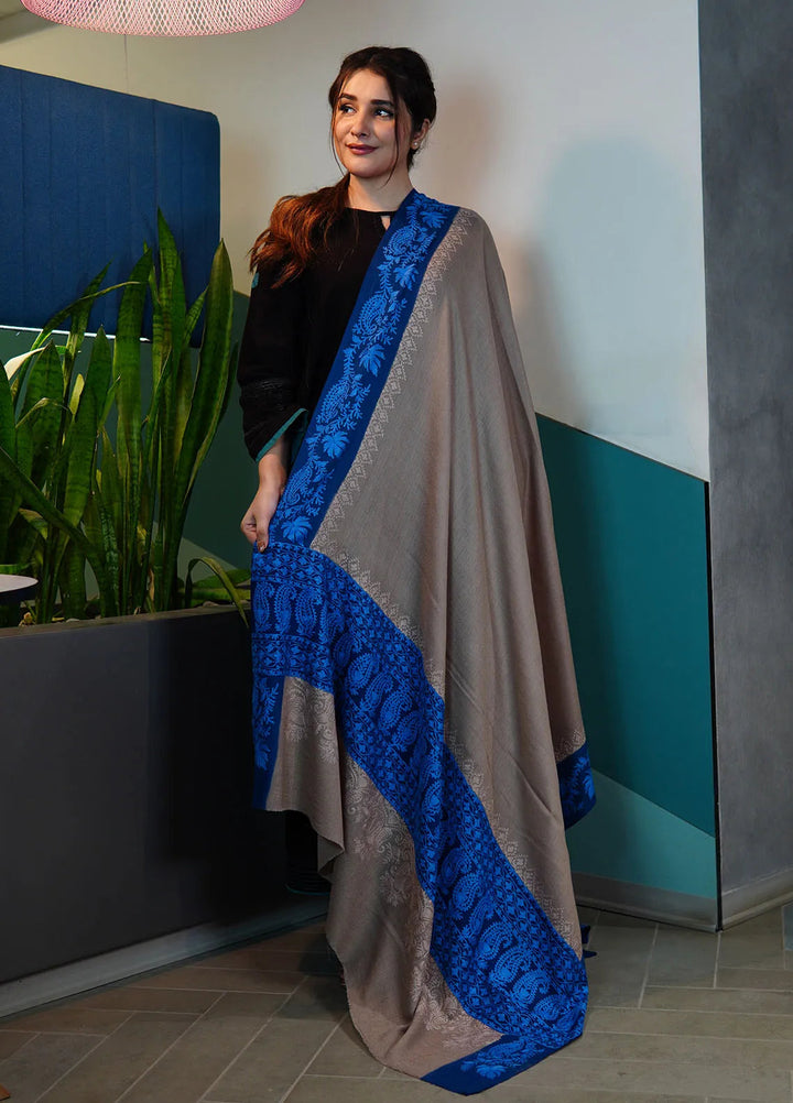 Sanaulla Exclusive Range Pashmina Shawl KPS D-99 Multi 1 - Winter Collection