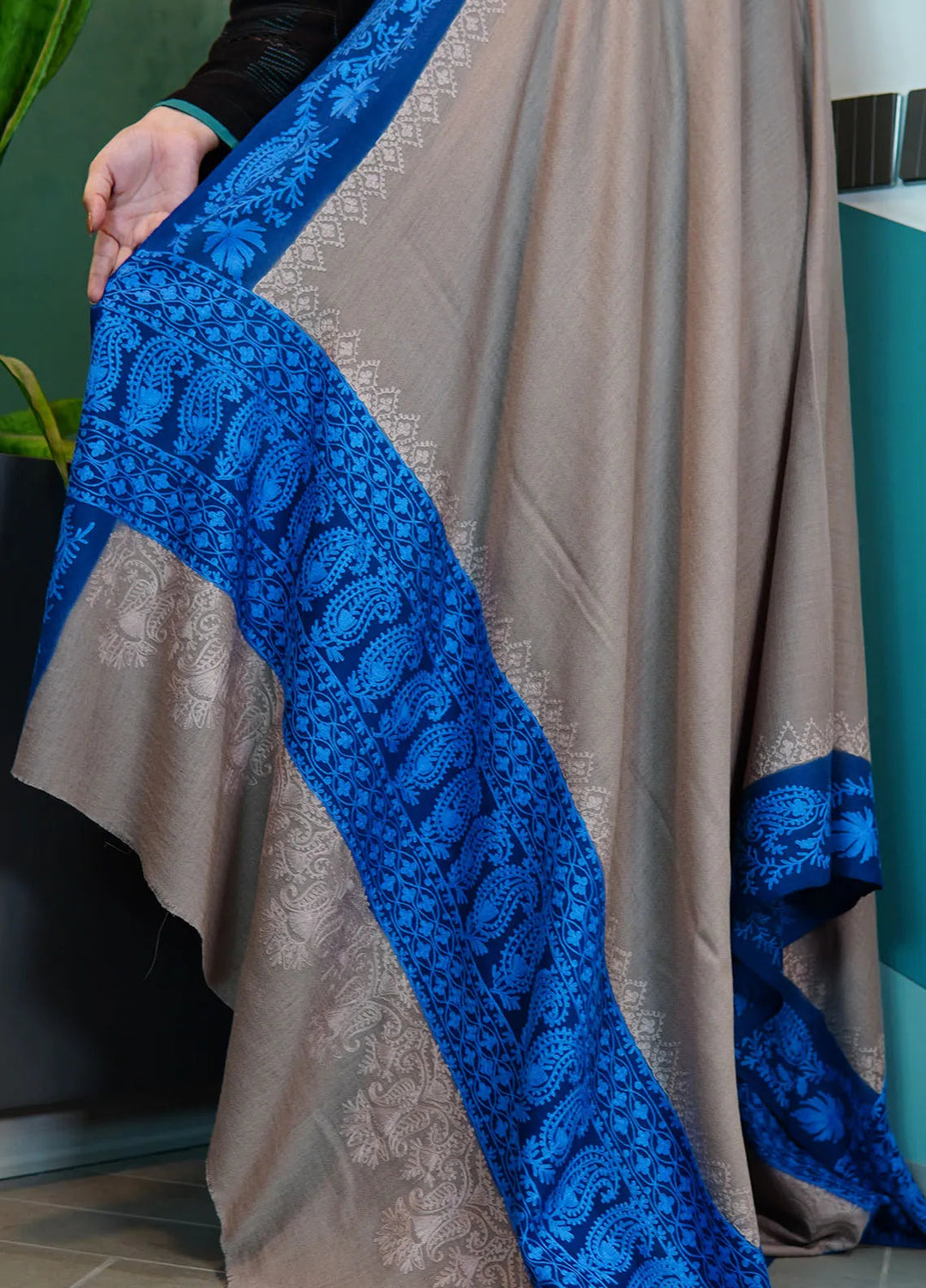 Sanaulla Exclusive Range Pashmina Shawl KPS D-99 Multi 1 - Winter Collection