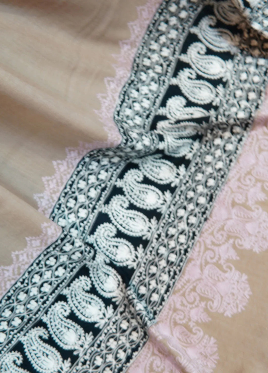 Sanaulla Exclusive Range Pashmina Shawl KPS D-99 Multi 4 - Winter Collection