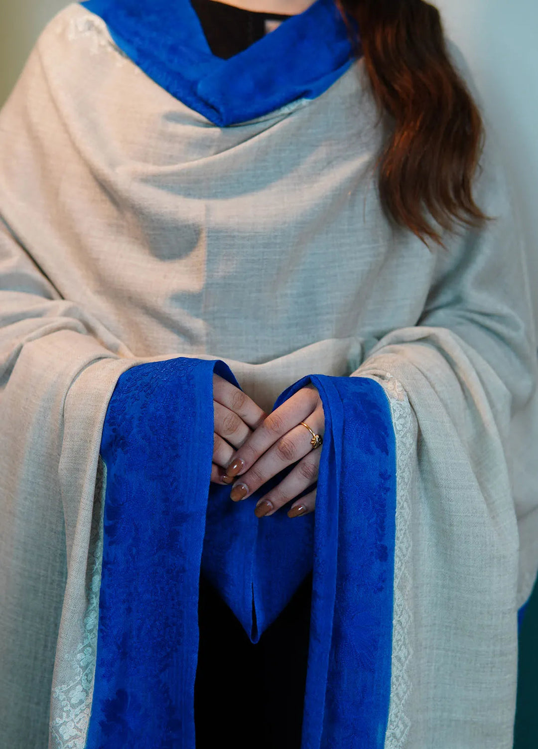 Sanaulla Exclusive Range Pashmina Shawl KPS D-99 Multi 5 - Winter Collection