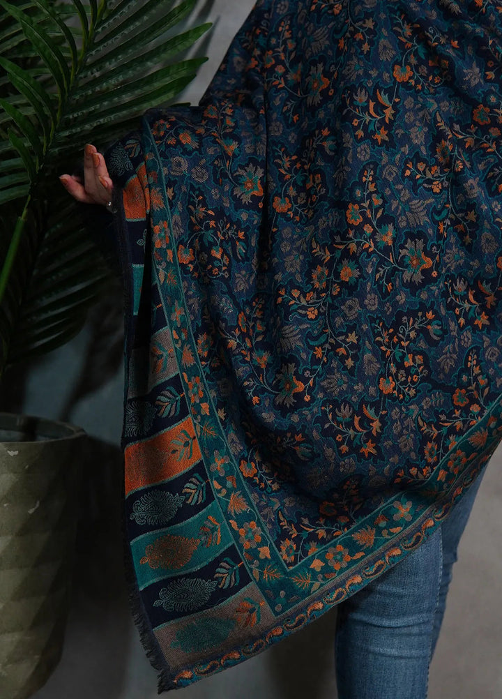 Sanaulla Exclusive Range Pashmina Shawl Mama D-10 Multi 02 - Winter Collection