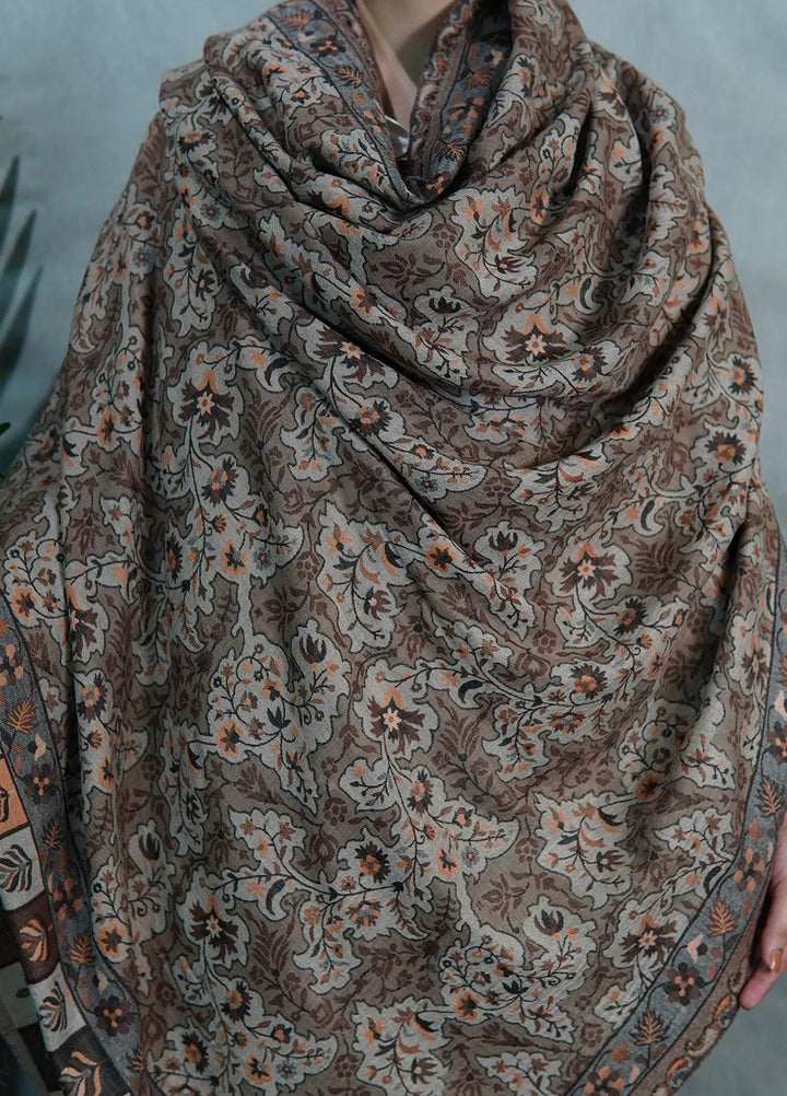 Sanaulla Exclusive Range Pashmina Shawl Mama D-10 Multi 03 - Winter Collection