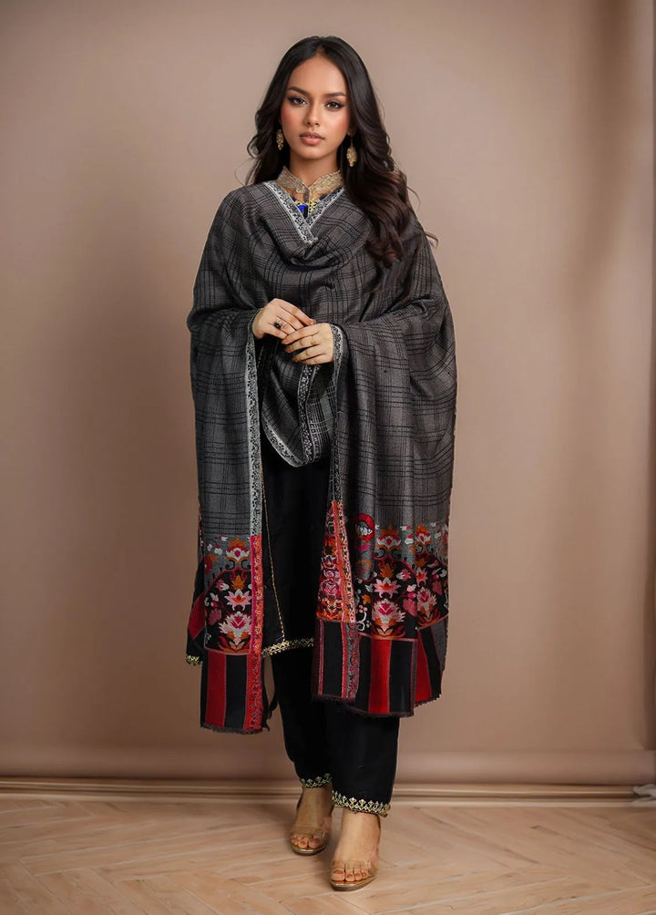 Sanaulla Exclusive Range Pashmina Shawl MAMA D-22 Multi 3 - Winter Collection