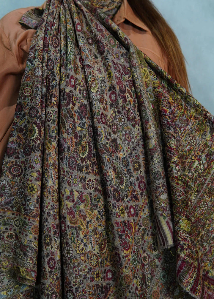 Sanaulla Exclusive Range Pashmina Shawl MAMA D-23 Multi 2 - Winter Collection