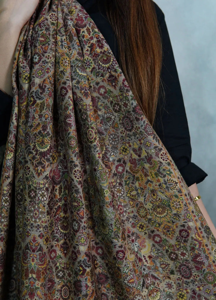 Sanaulla Exclusive Range Pashmina Shawl MAMA D-23 Multi - Winter Collection