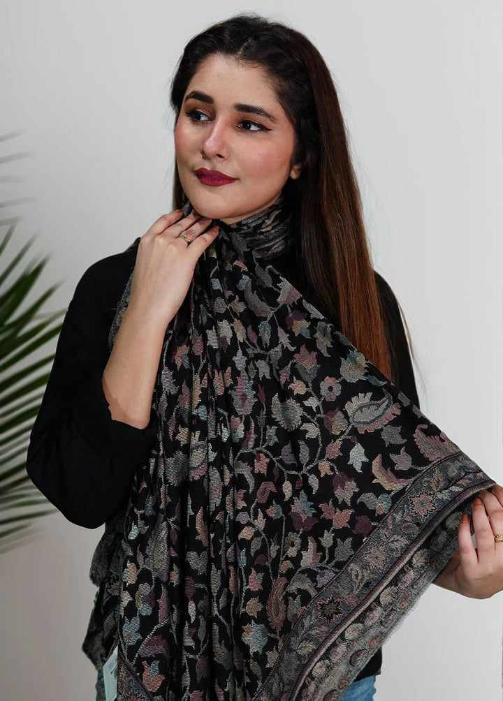 Sanaulla Exclusive Range Pashmina Shawl MAMA D-25 Multi 3 - Winter Collection