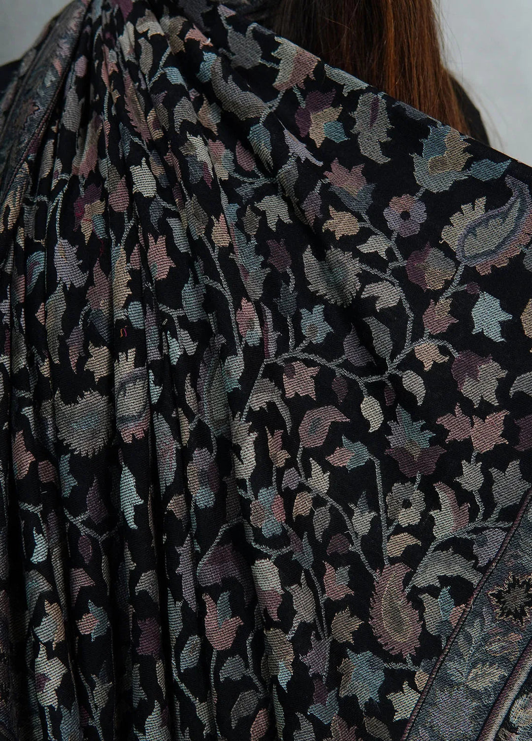 Sanaulla Exclusive Range Pashmina Shawl MAMA D-25 Multi 3 - Winter Collection