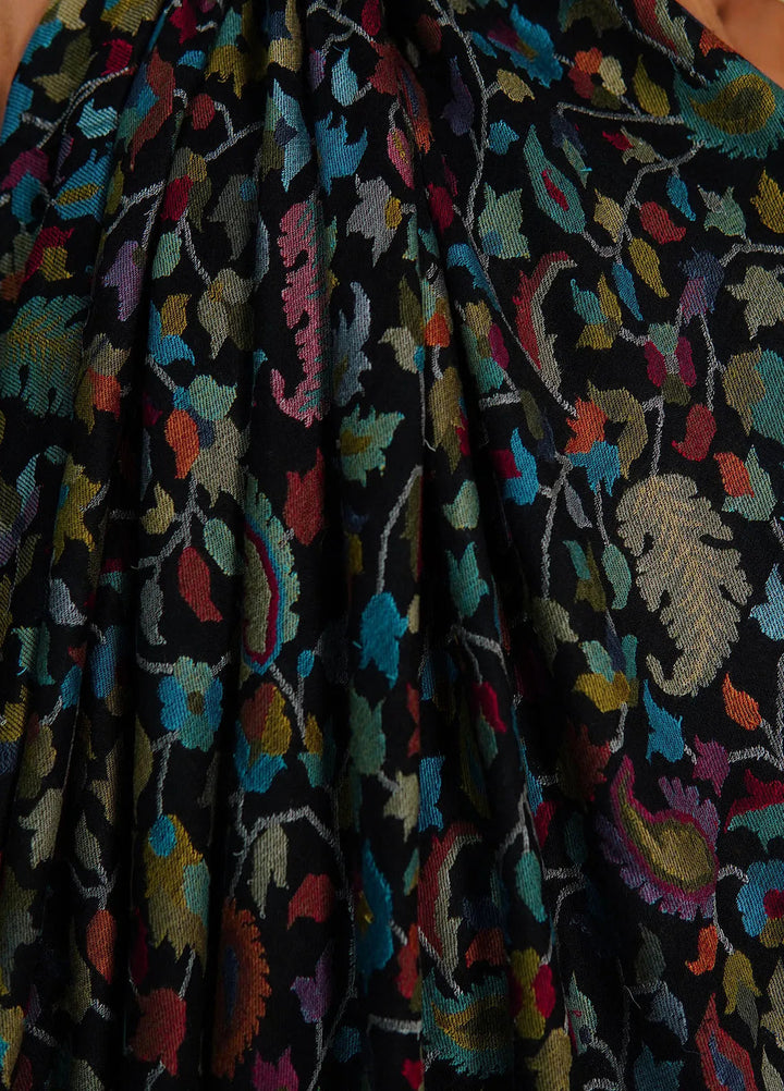 Sanaulla Exclusive Range Pashmina Shawl MAMA D-25 Multi 4 - Winter Collection