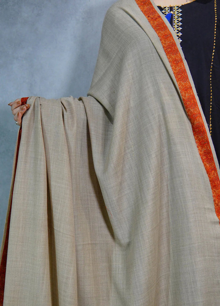 Sanaulla Exclusive Range Pashmina Shawl Mama D-35 Beige - Winter Collection