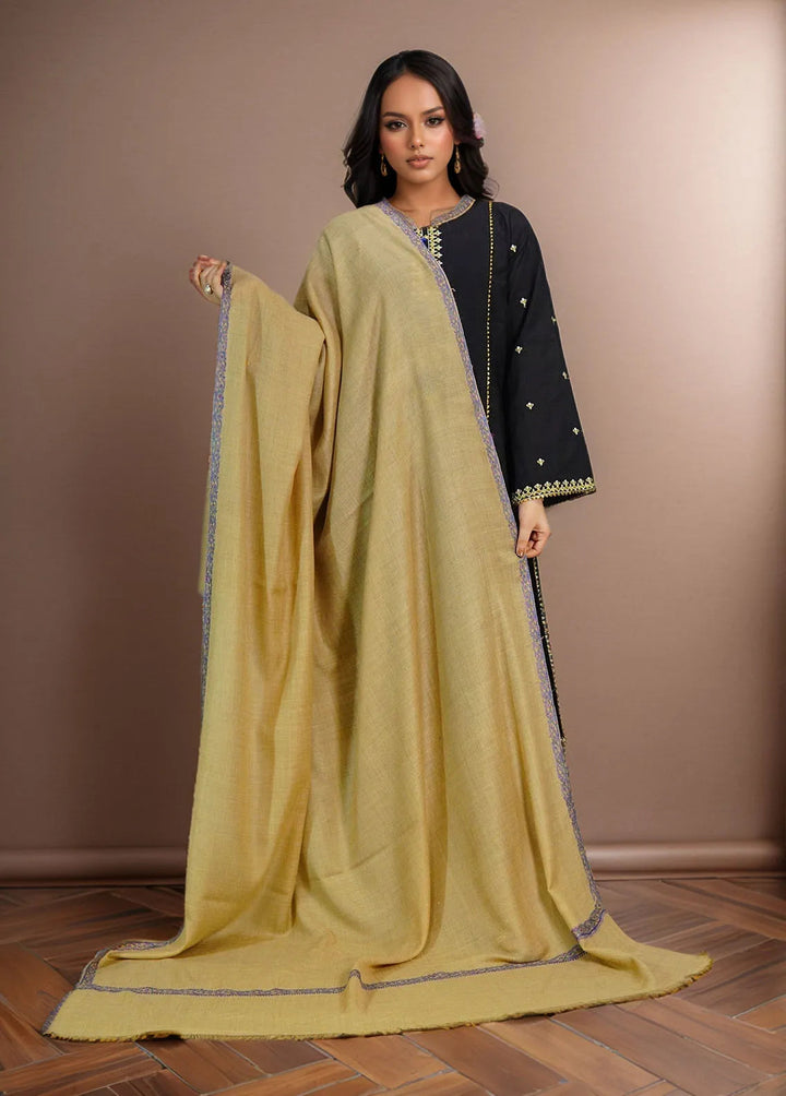 Sanaulla Exclusive Range Pashmina Shawl MAMA D-6 Brown 1 - Winter Collection