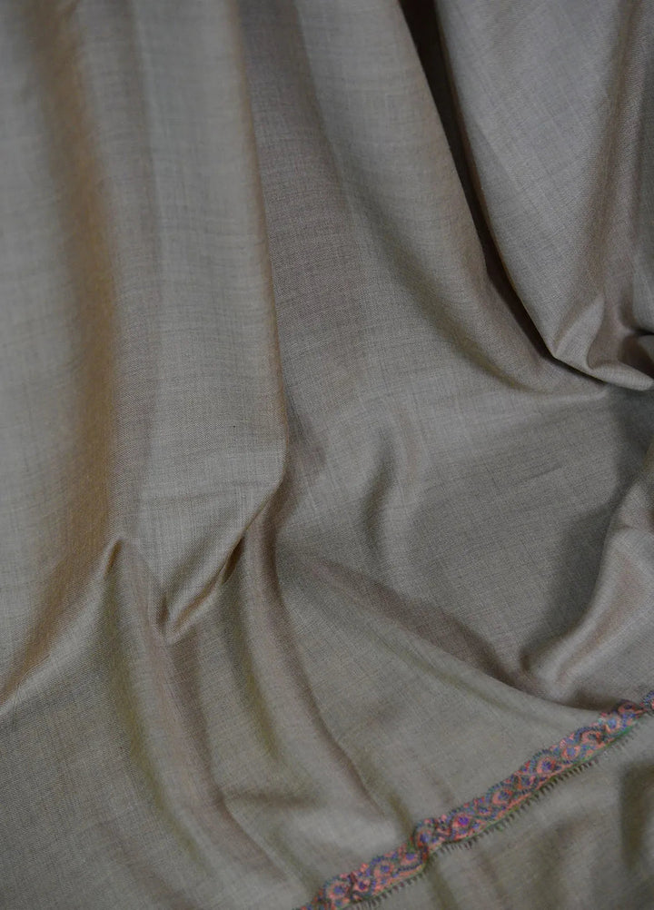 Sanaulla Exclusive Range Pashmina Shawl MAMA D-6 Dark Brown - Winter Collection