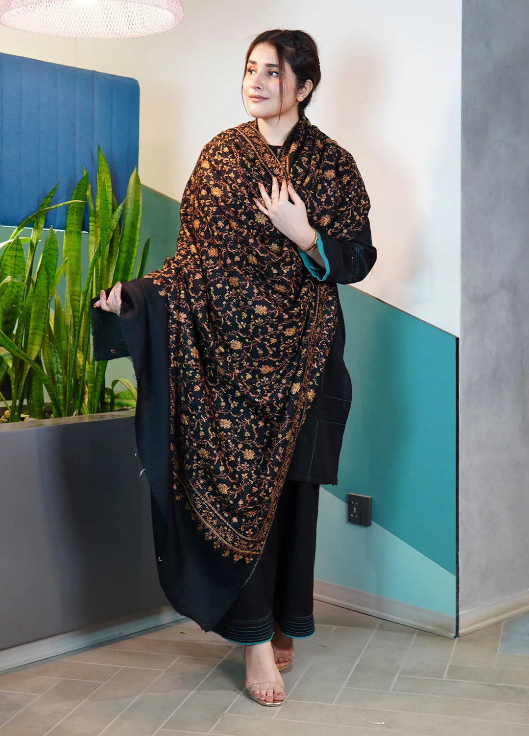 Sanaulla Exclusive Range Pashmina Shawl Shawl Fancy - Winter Collection