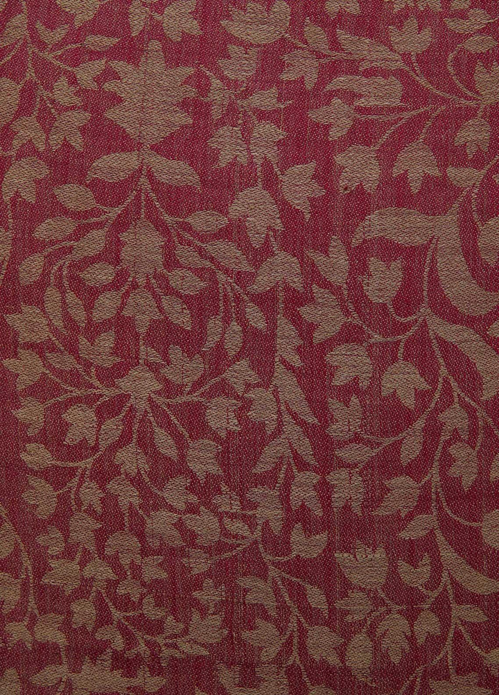 Sanaulla Exclusive Range  Pashmina  Shawls AKP-07 Maroon - Pashmina Shawls