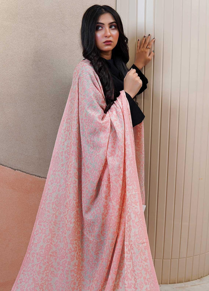 Sanaulla Exclusive Range  Pashmina  Shawls MAMA-35 Pink-1 - Pashmina Shawls