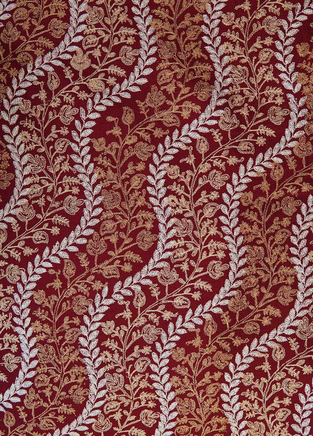 Sanaulla Exclusive Range  Pashmina  Shawls AKP-04 Red - Pashmina Shawls