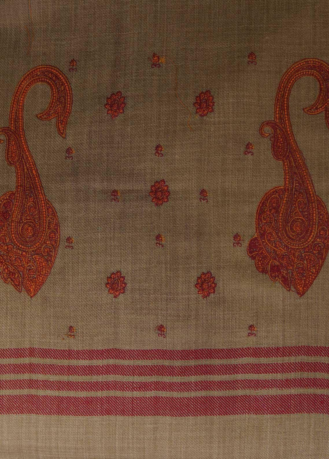 Sanaulla Exclusive Range  Pashmina  Shawls AKP-19 D Brown 01 - Pashmina Shawls