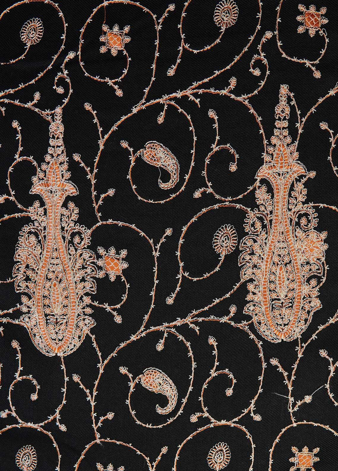 Sanaulla Exclusive Range  Pashmina  Shawls AKP-20 Black 02 - Pashmina Shawls