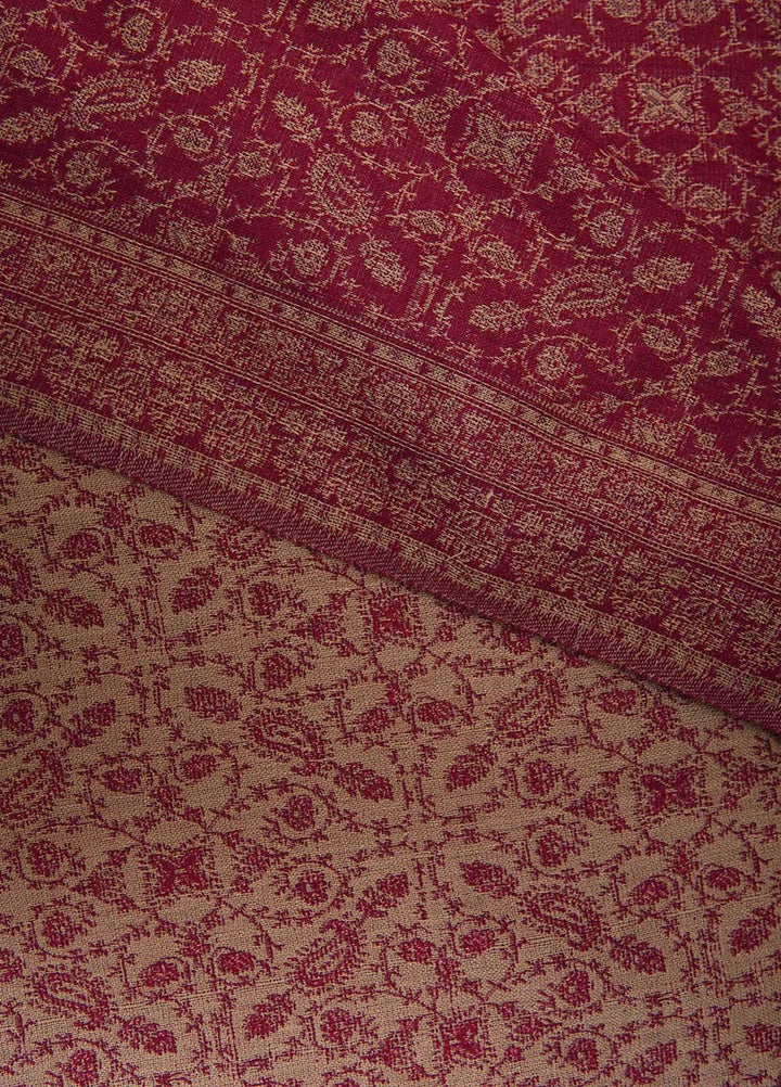 Sanaulla Exclusive Range  Pashmina  Shawls AKP-22 Red 03 - Pashmina Shawls