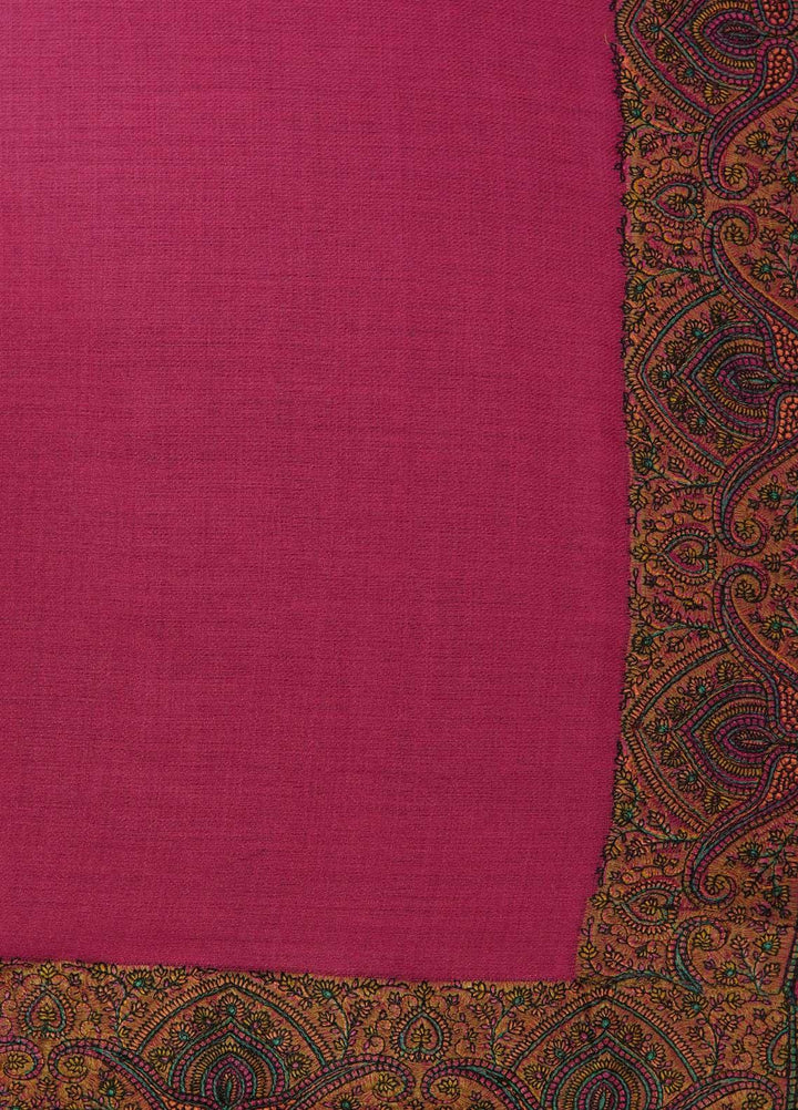 Sanaulla Exclusive Range  Pashmina  Shawls MAMA-31 Pink - Pashmina Shawls