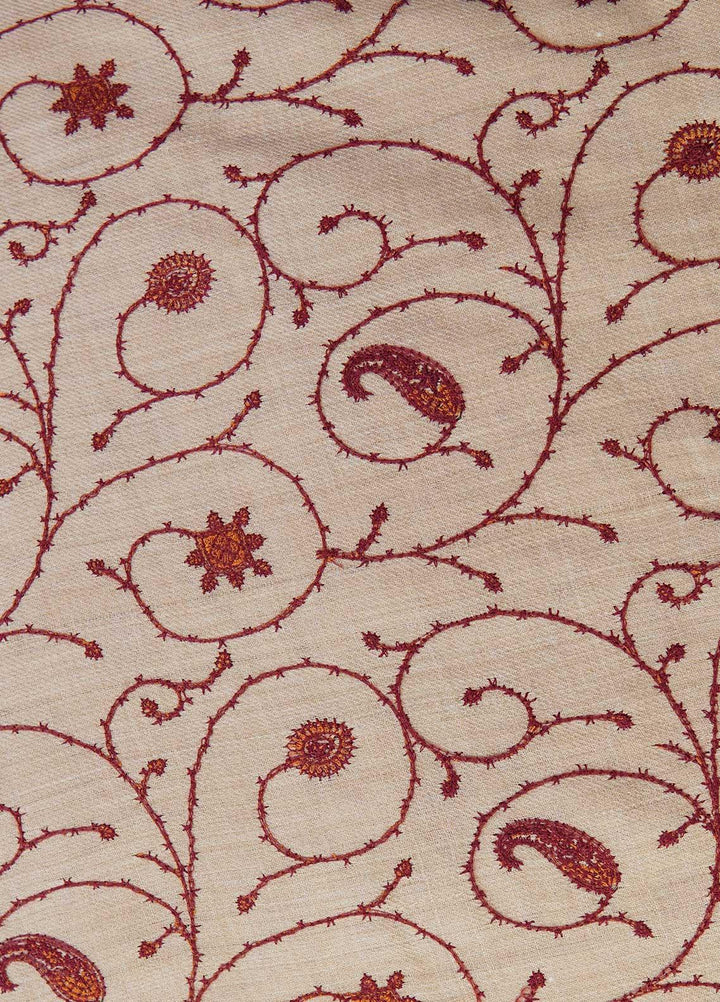 Sanaulla Exclusive Range  Pashmina  Shawls AKP-20 Fawn - Pashmina Shawls