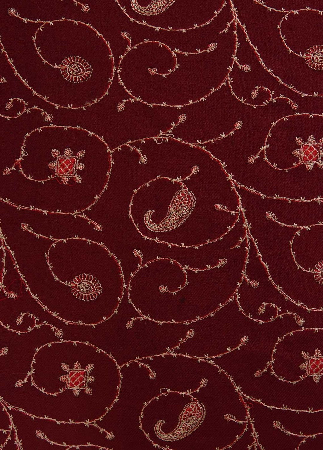 Sanaulla Exclusive Range  Pashmina  Shawls AKP-20 Maroon 02 - Pashmina Shawls