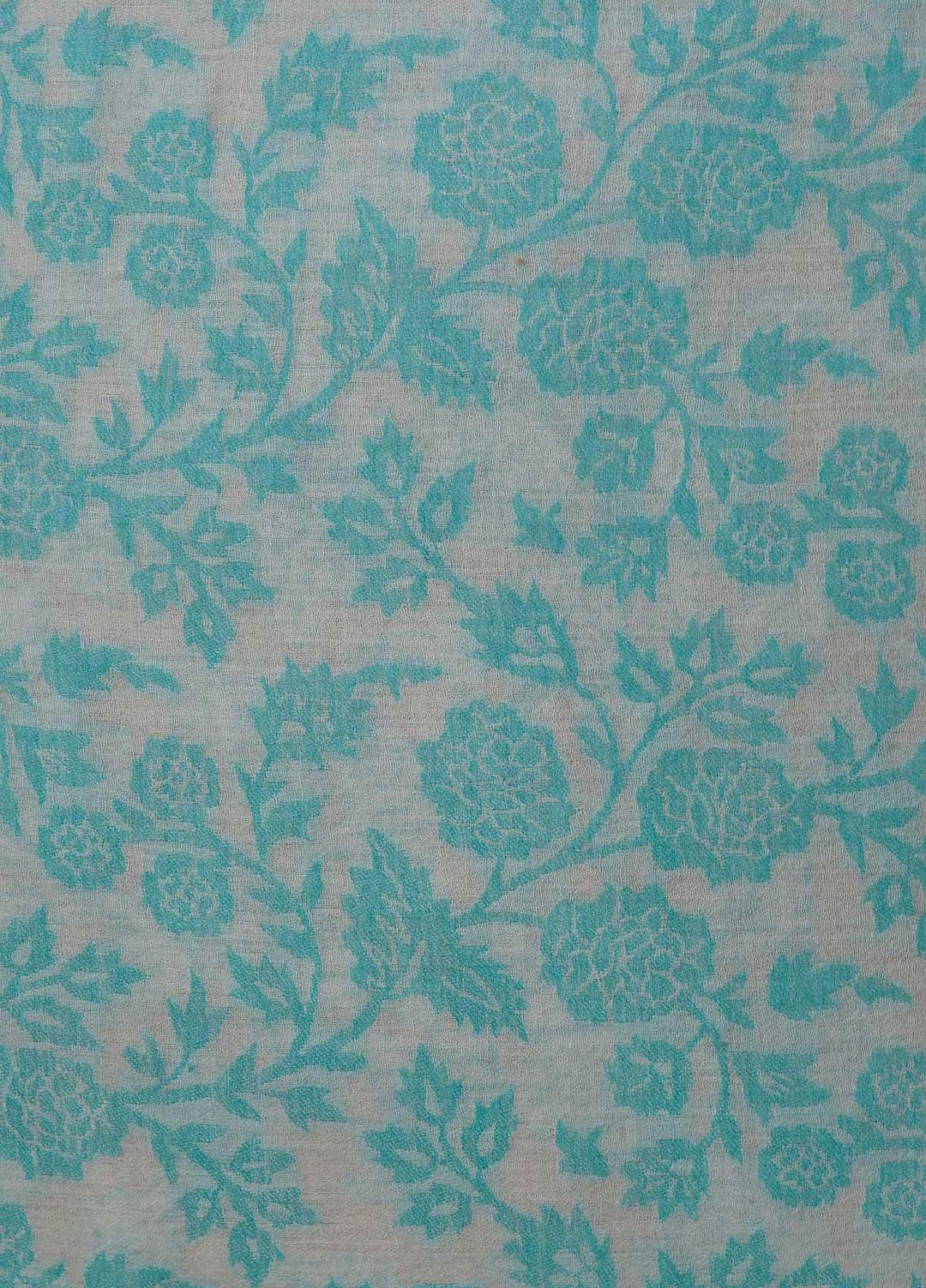 Sanaulla Exclusive Range  Pashmina  Shawls MAMA-35 Ferozi-1 - Pashmina Shawls