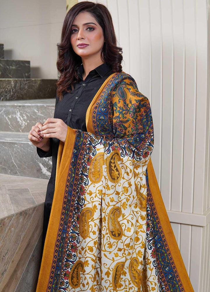 Sanaulla Exclusive Range  Pashmina  Shawls AKP-09 Off White - Pashmina Shawls