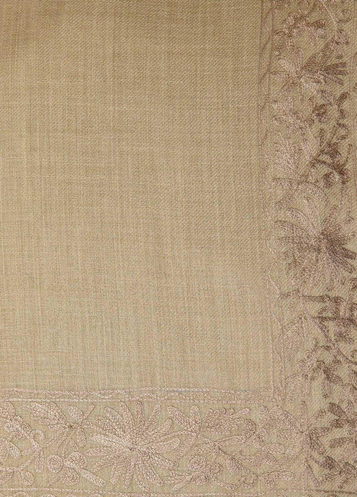 Sanaulla Exclusive Range  Pashmina  Shawls AKP-16 Brown 05 - Pashmina Shawls