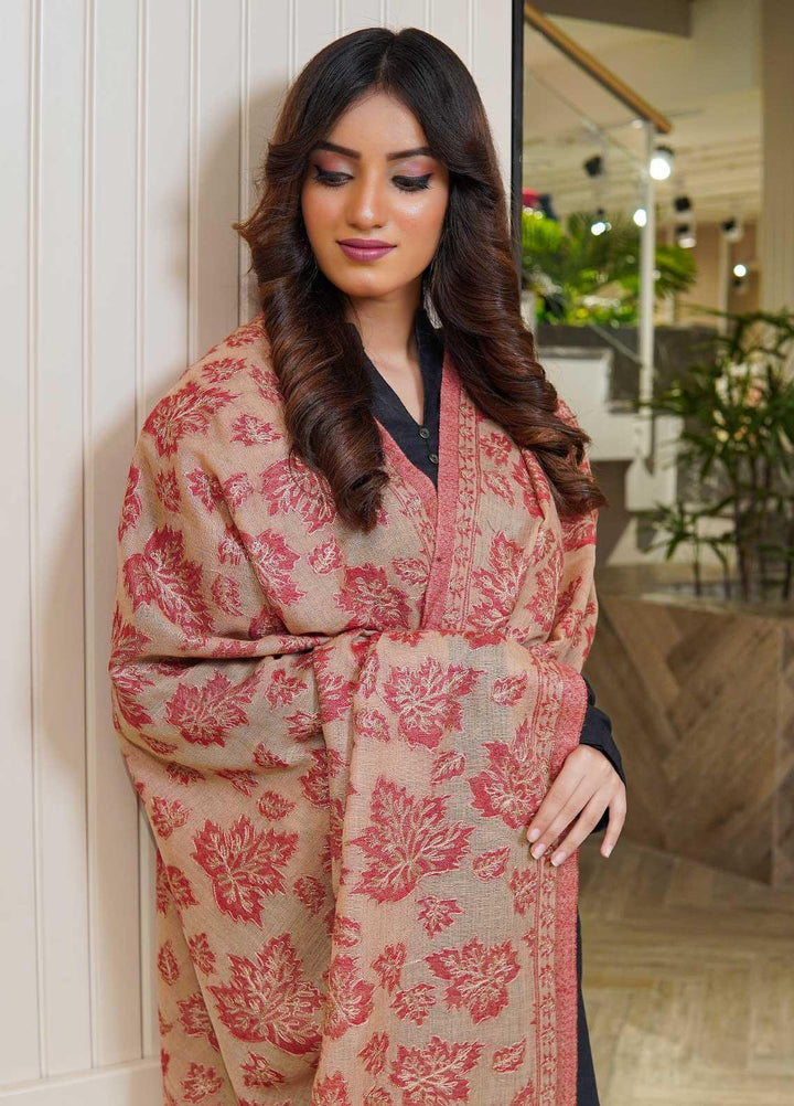 Sanaulla Exclusive Range  Pashmina  Shawls MAMA-06 Fawn - Pashmina Shawls