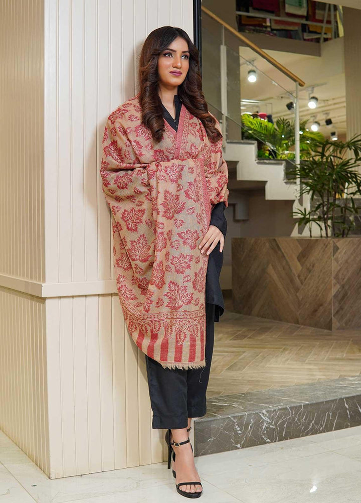 Sanaulla Exclusive Range  Pashmina  Shawls MAMA-06 Fawn - Pashmina Shawls