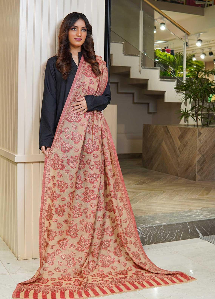 Sanaulla Exclusive Range  Pashmina  Shawls MAMA-06 Fawn - Pashmina Shawls