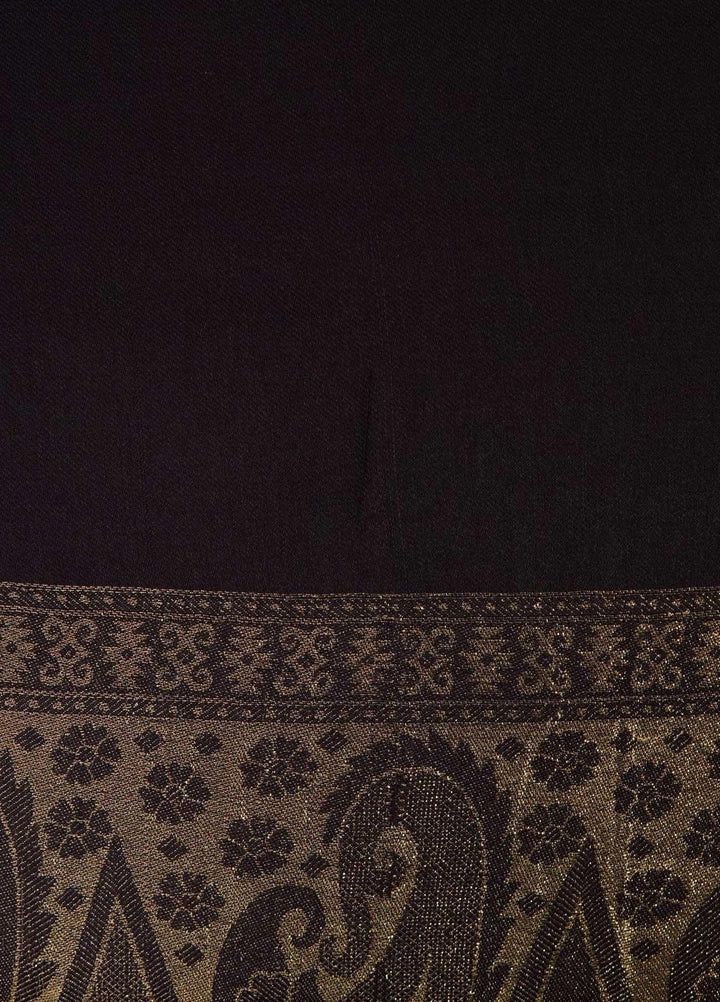 Sanaulla Exclusive Range  Pashmina  Shawls Zarri Palla C KPS-54 Mehroon02 - Pashmina Shawls