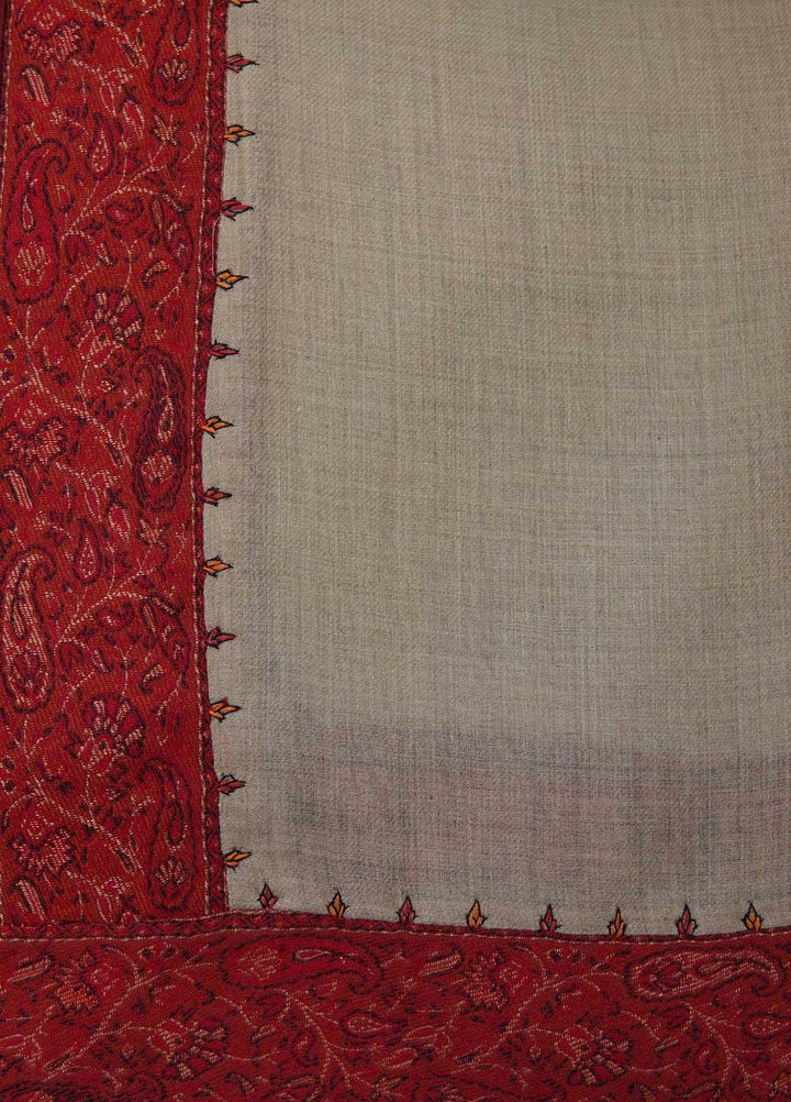 Sanaulla Exclusive Range  Pashmina  Shawls AKP-18 Beige 01 - Pashmina Shawls