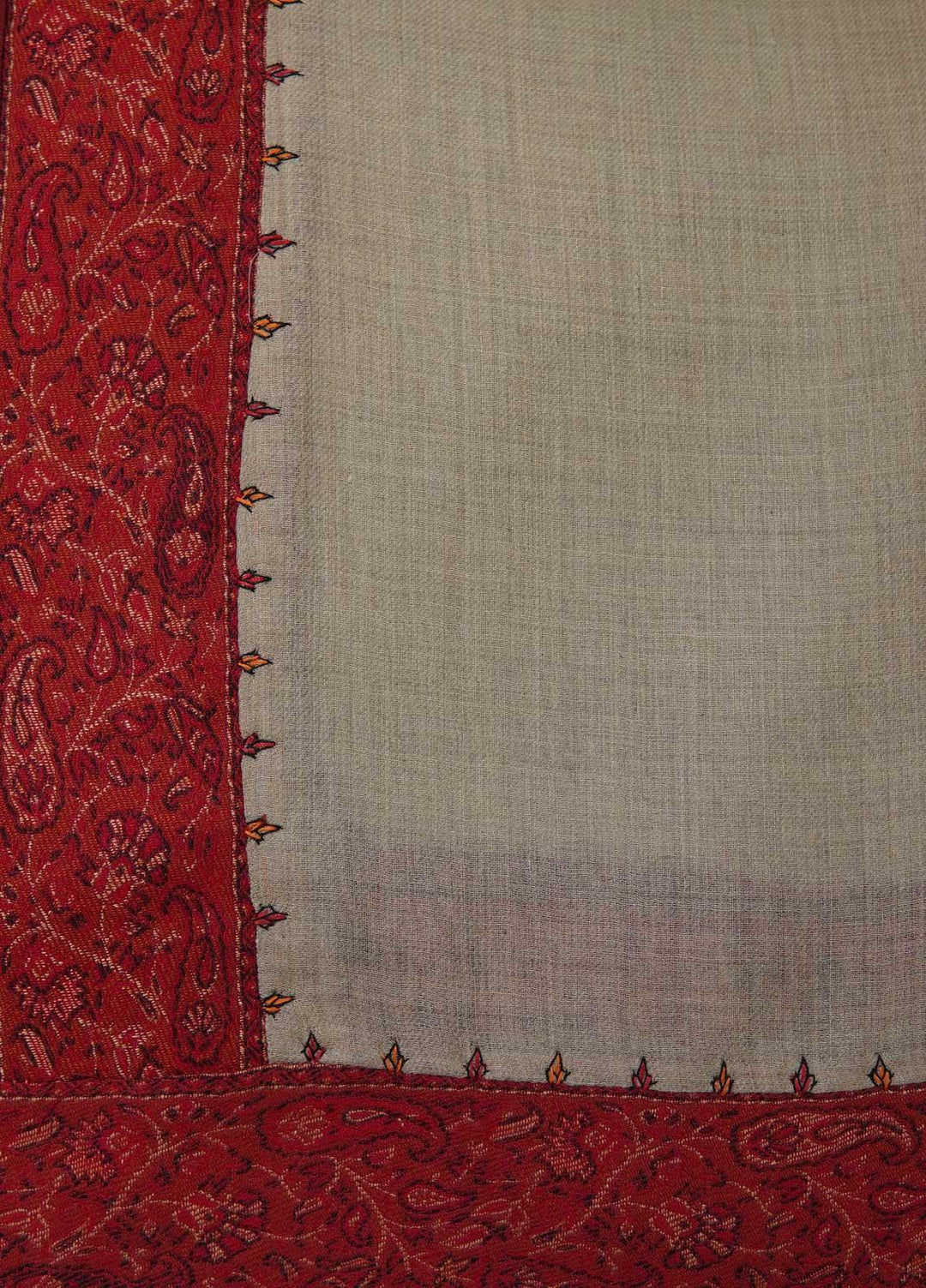 Sanaulla Exclusive Range  Pashmina  Shawls AKP-18 Beige 01 - Pashmina Shawls