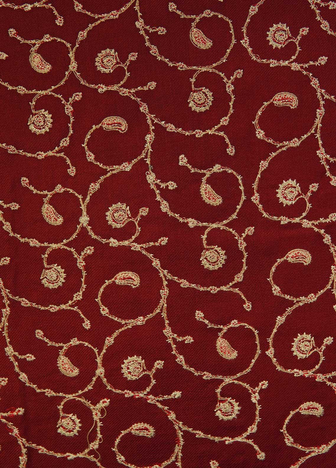 Sanaulla Exclusive Range  Pashmina  Shawls AKP-20 Maroon 01 - Pashmina Shawls