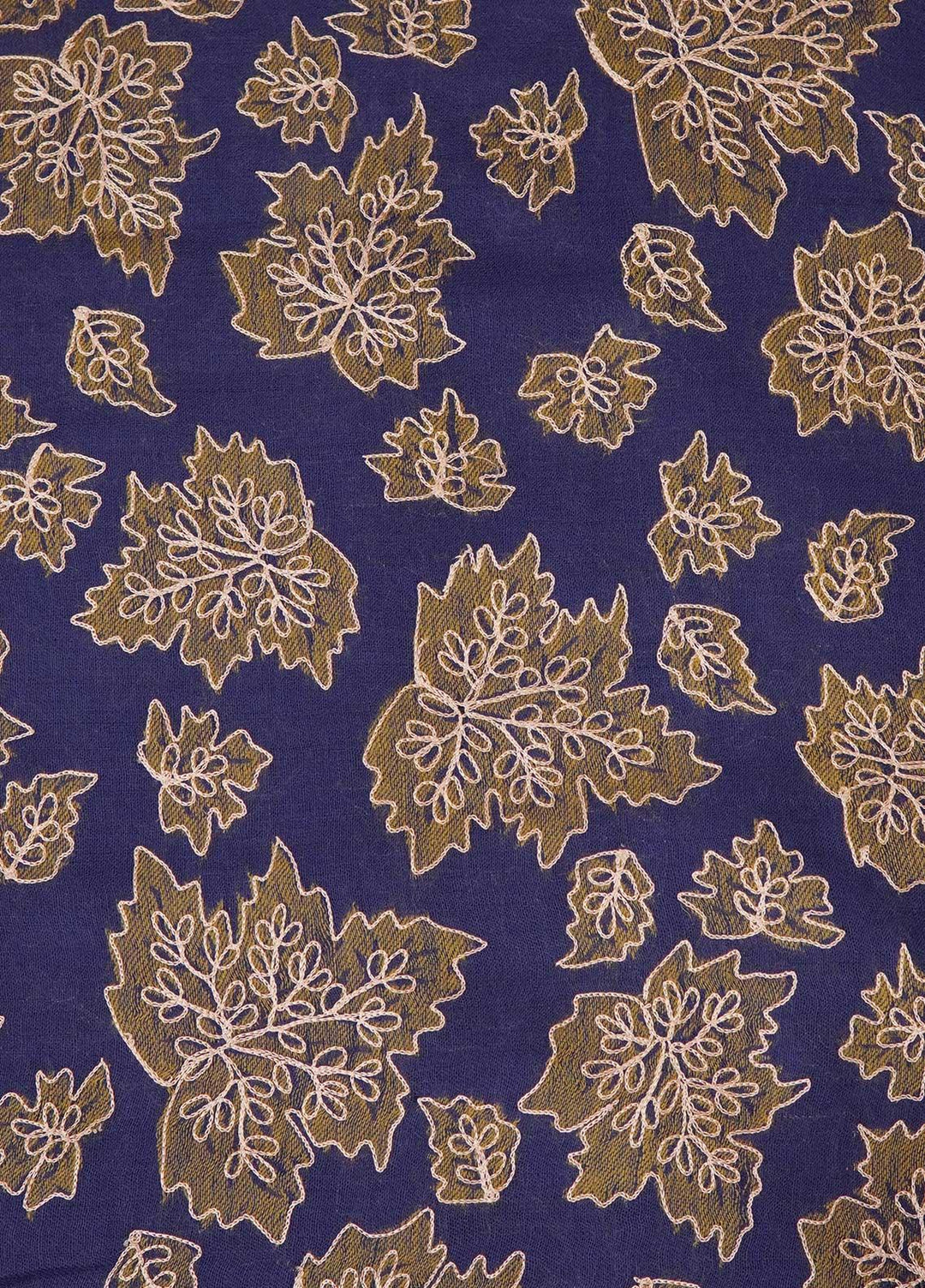 Sanaulla Exclusive Range  Pashmina  Shawls MAMA-06 Blue-2 - Pashmina Shawls