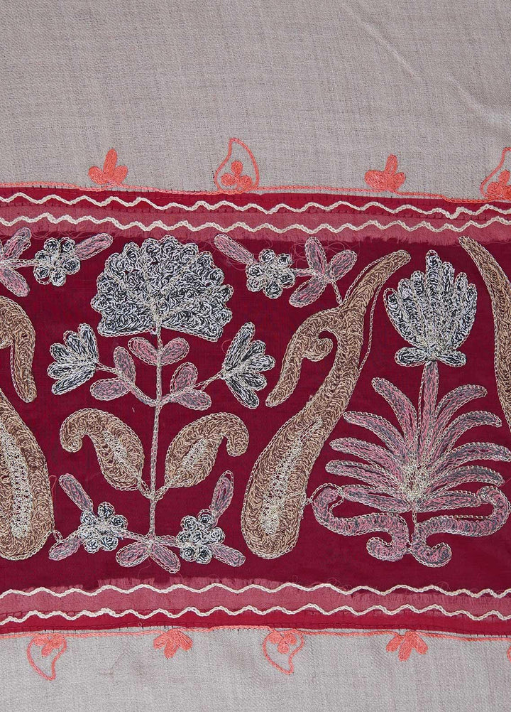 Sanaulla Exclusive Range  Pashmina  Shawls AKP-12 Fawn 06 - Pashmina Shawls