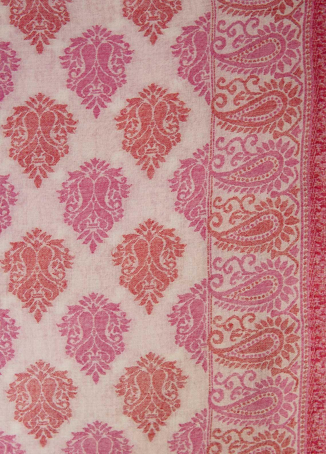 Sanaulla Exclusive Range  Pashmina  Shawls MAMA-12 Pink-3 - Pashmina Shawls