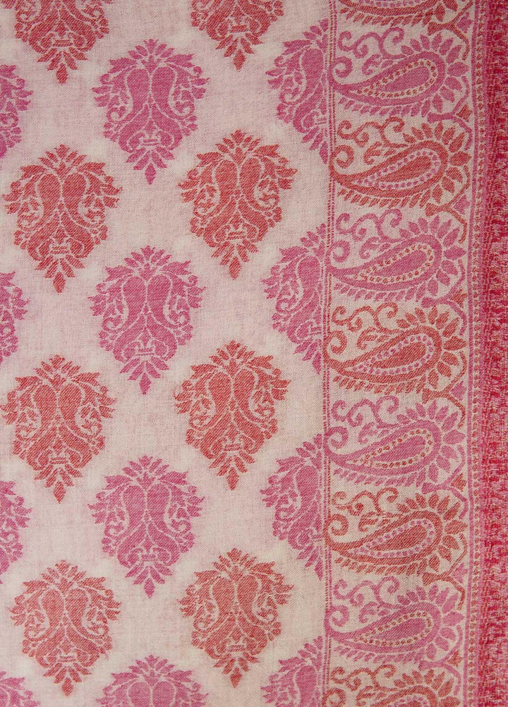 Sanaulla Exclusive Range  Pashmina  Shawls MAMA-12 Pink-3 - Pashmina Shawls
