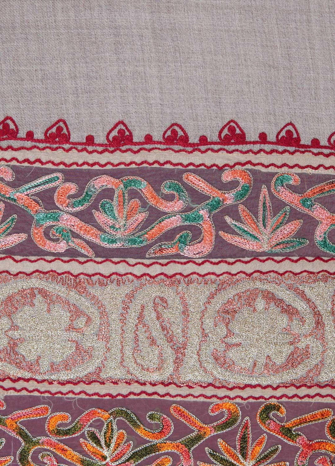 Sanaulla Exclusive Range  Pashmina  Shawls AKP-12 Fawn 05 - Pashmina Shawls