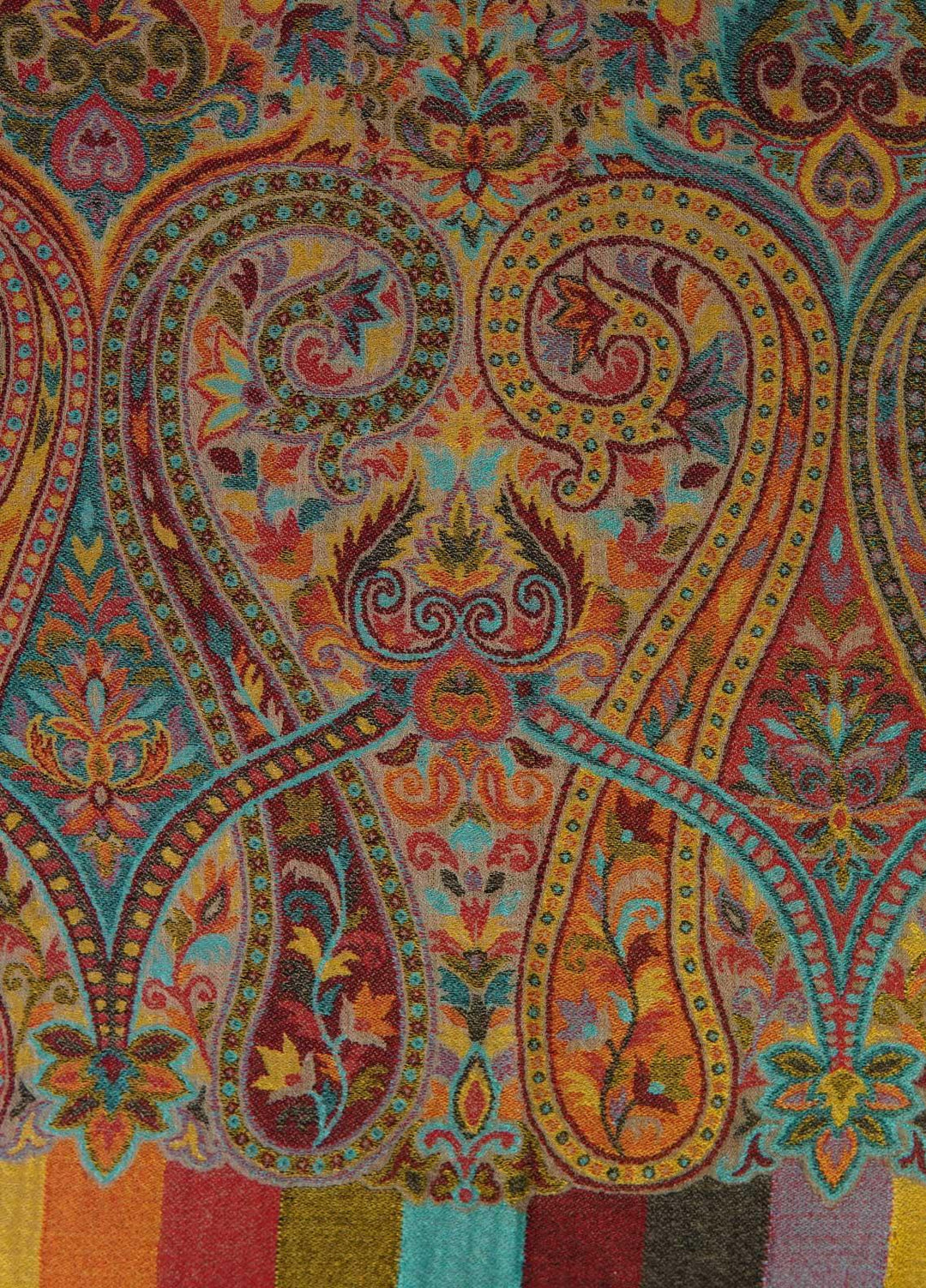 Sanaulla Exclusive Range  Pashmina  Shawls MAMA-09 Beige-7 - Pashmina Shawls