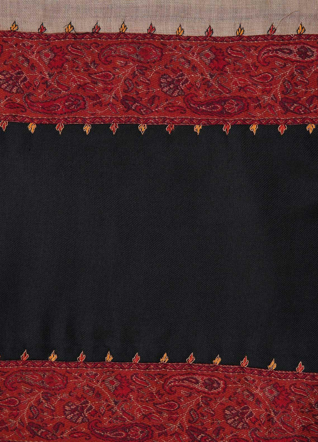 Sanaulla Exclusive Range  Pashmina  Shawls AKP-18 Beige 03 - Pashmina Shawls