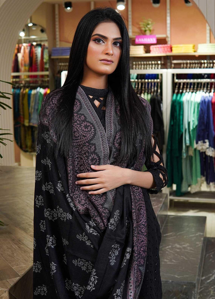 Sanaulla Exclusive Range  Pashmina  Shawls MAMA-12 Blue-4 - Pashmina Shawls