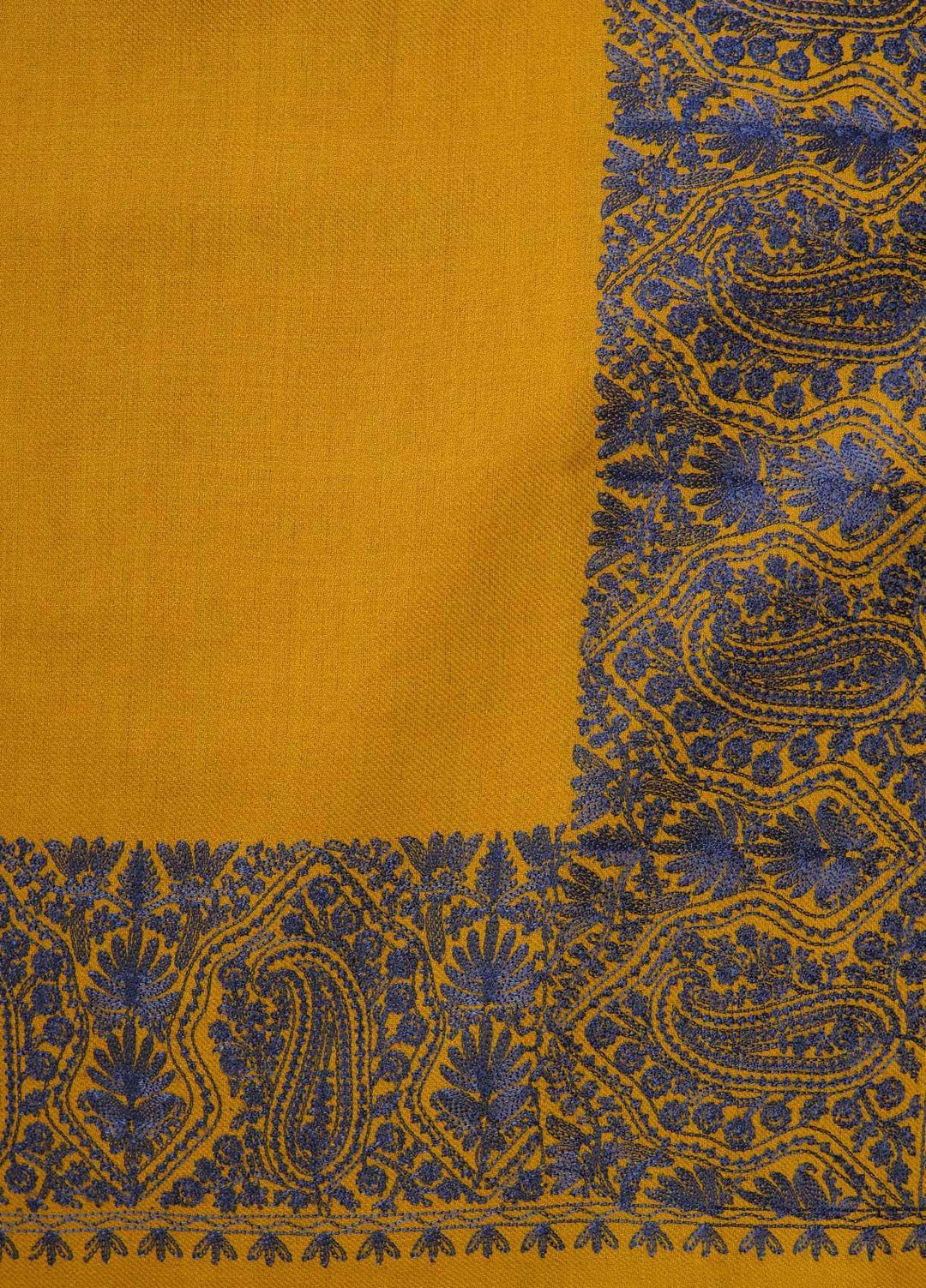 Sanaulla Exclusive Range  Pashmina  Shawls AKP-10 Yellow - Pashmina Shawls
